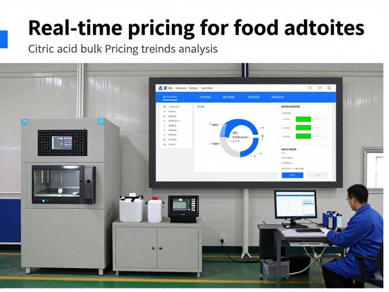 Real-time pricing dashboard for food additives