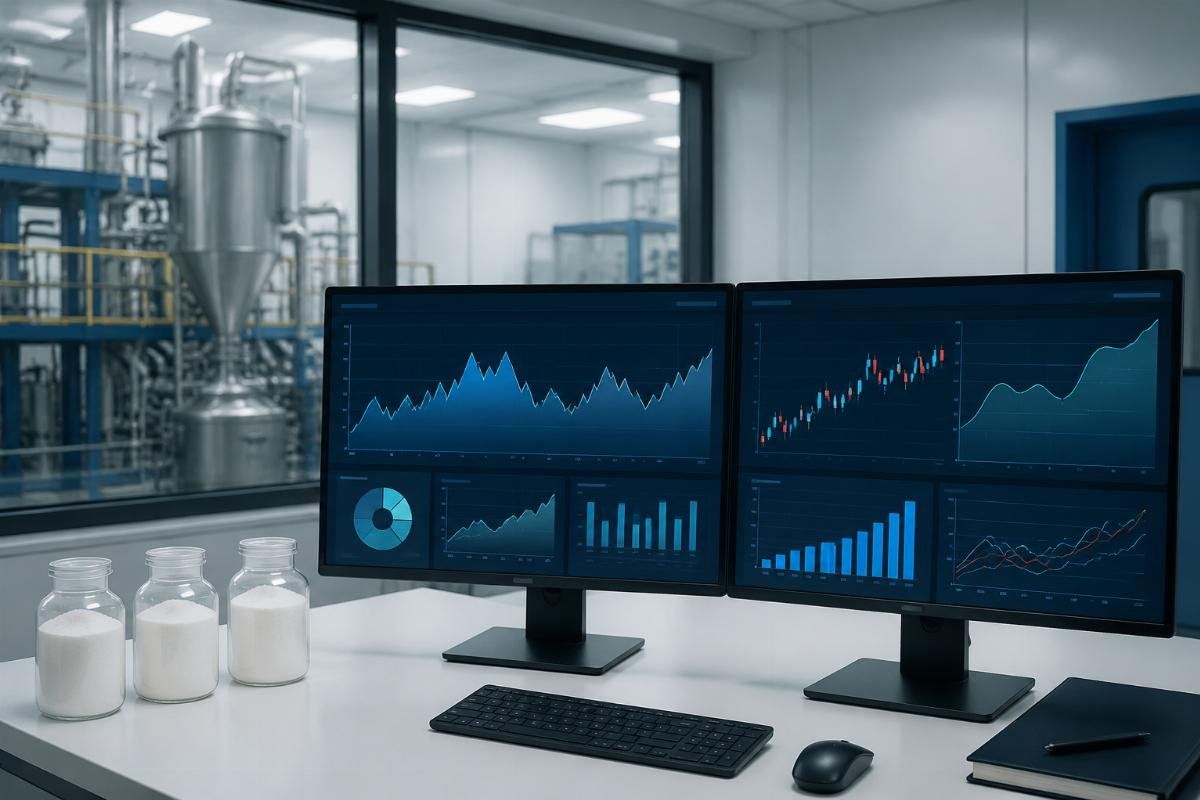 Real-time pricing dashboard for food additives