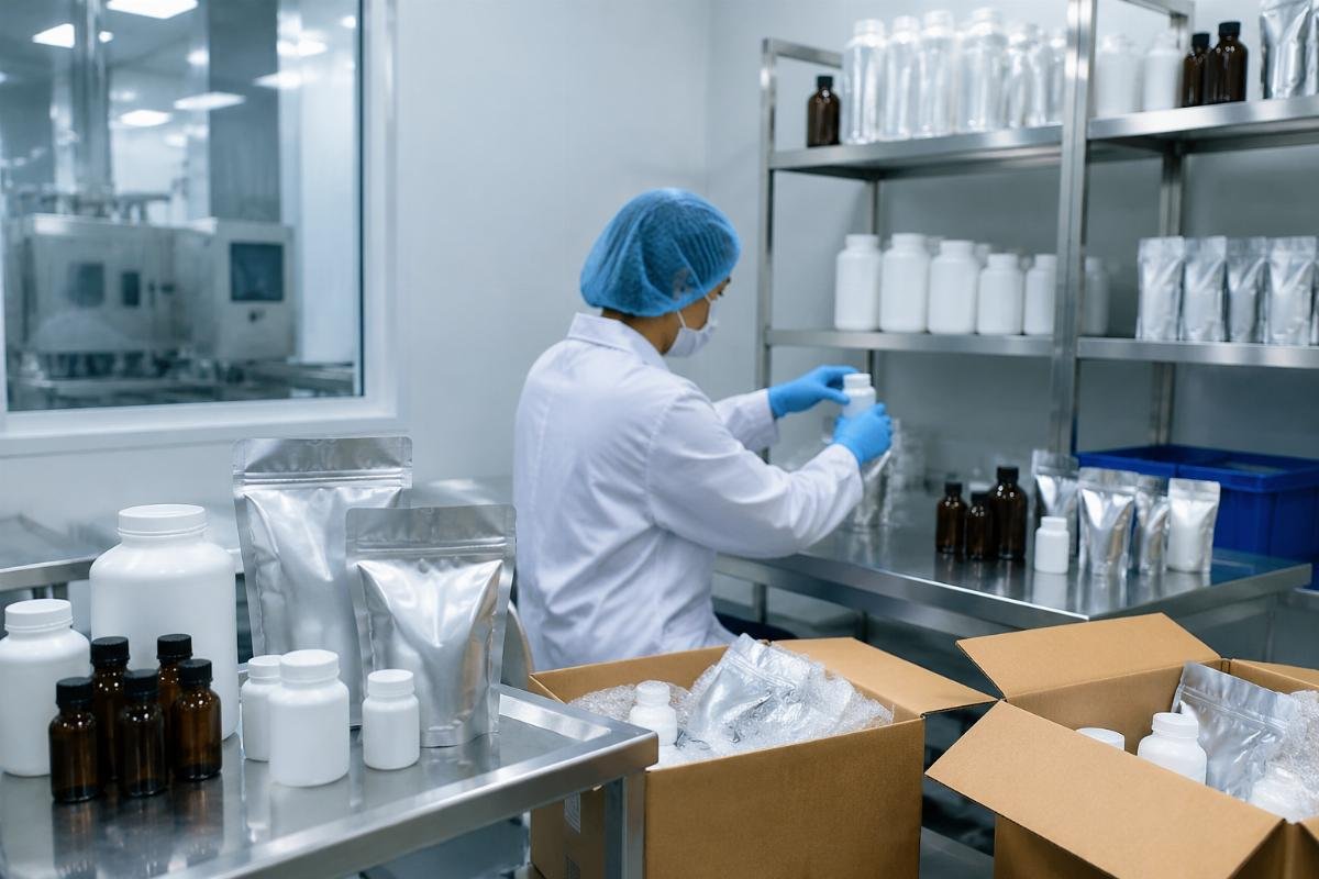 Custom packaging for small-batch chemical orders