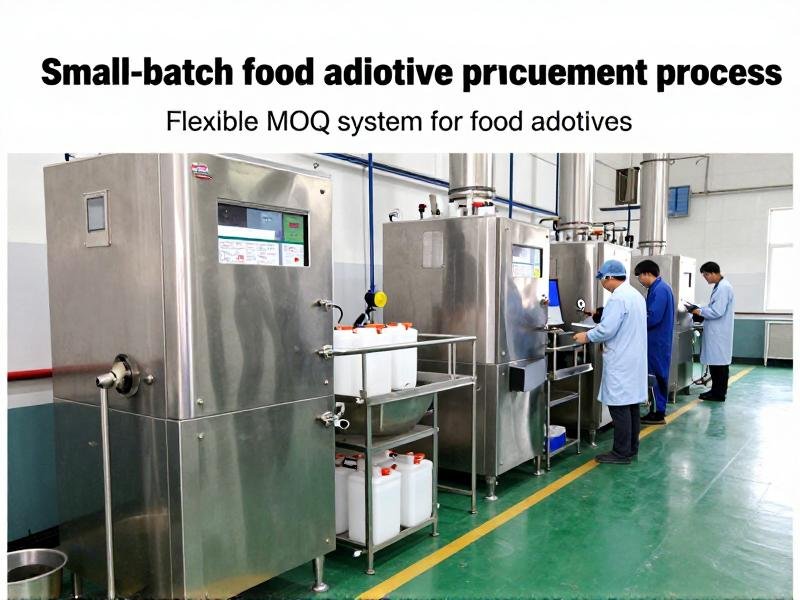 Small-batch food additive procurement process