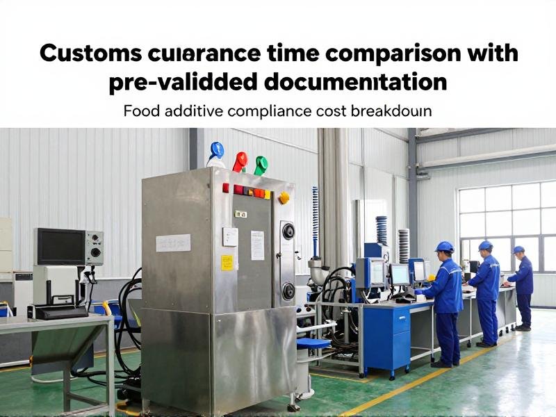 Customs clearance time comparison with pre-validated documentation