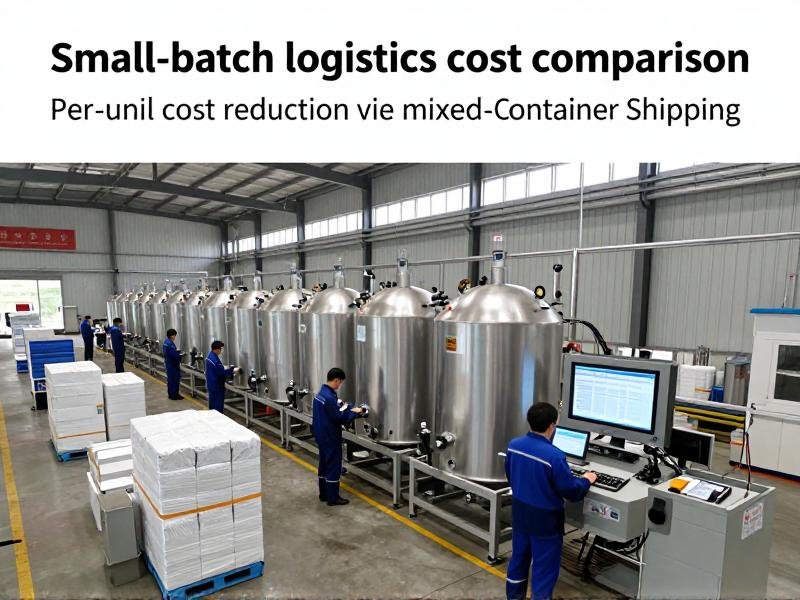 Small-batch logistics cost comparison