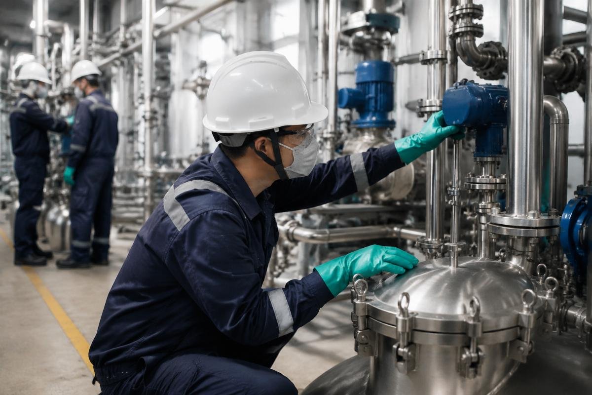 Production floor operator procedures Operator handling production deviations