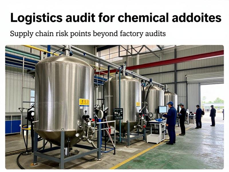 Logistics audit for chemical additives
