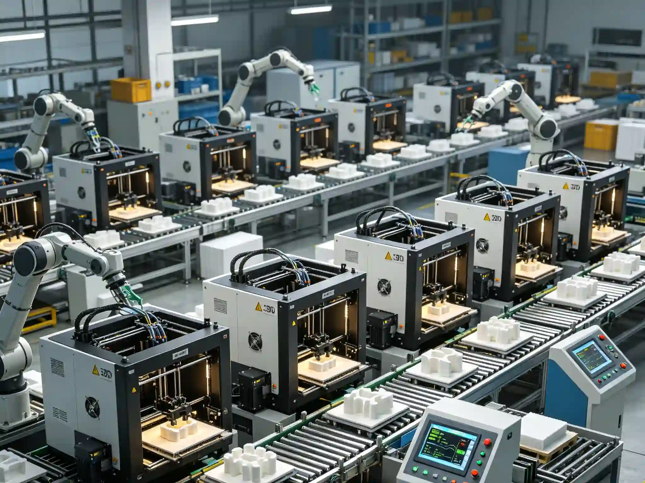 Production floor 3D printing operations