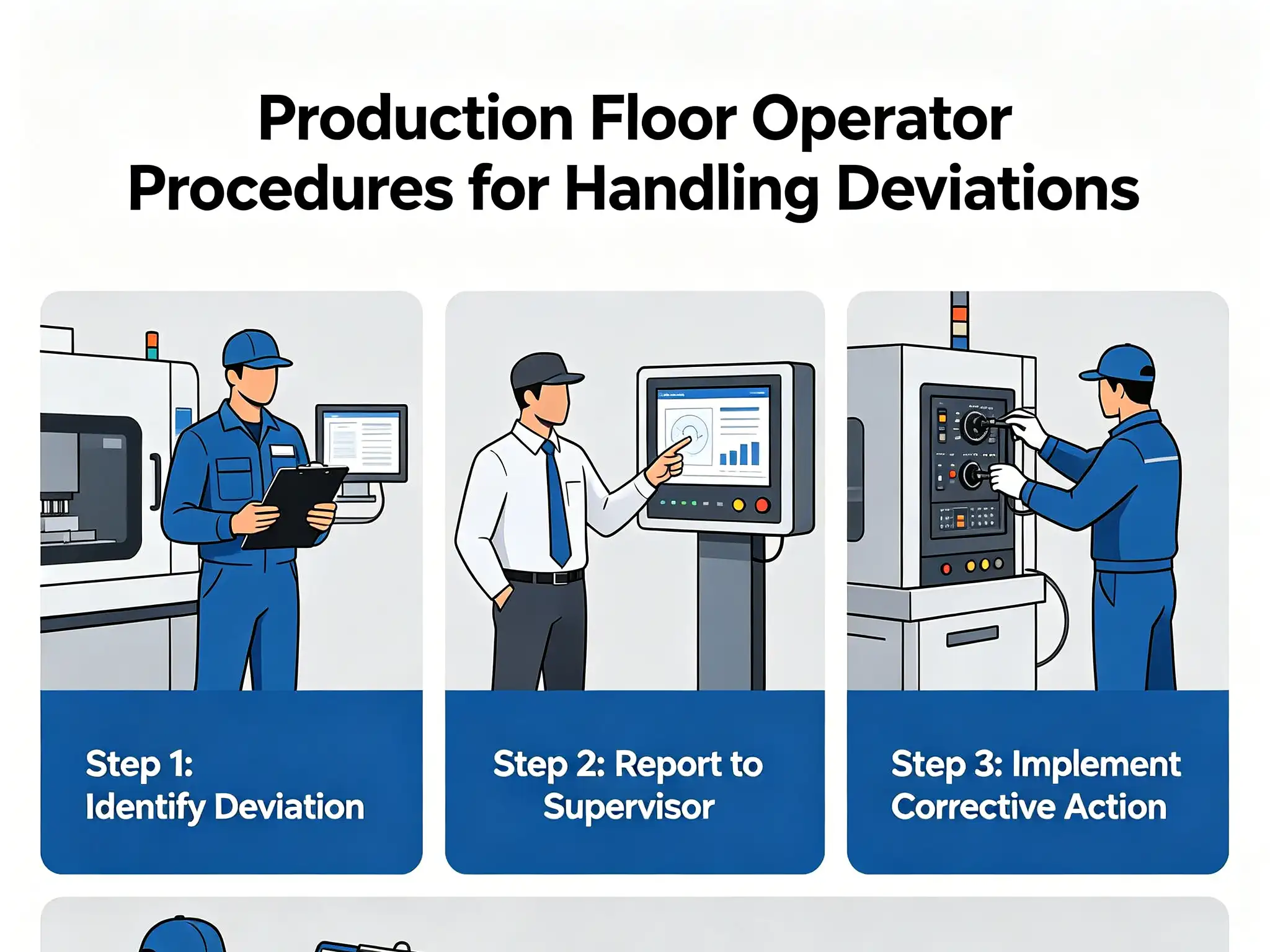 Operator handling production deviations